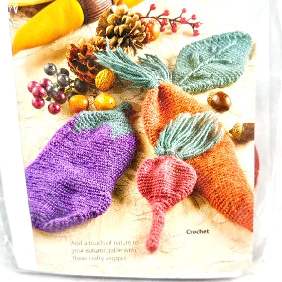 Annies Crochet/Knit Kit Fall Table Toppers w/Yarn & Instructions - New - Picture 4 of 12